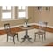 International Concepts Round 30 in Rd Top Pedestal Table, 2 X-Back Chairs, Hickory/Washed Coal, 30 in W, 30 in L, 29.1 in H K45-30RT-C613-2 - alternate 3